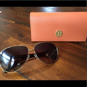 Tory Burch sunglasses and case